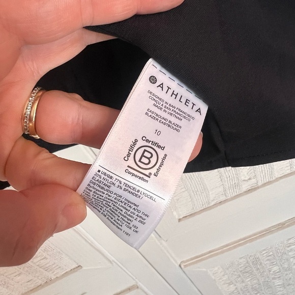 Athleta Eastbound Blazer Women's Size 10 Casual Office Professional - Picture 7 of 8